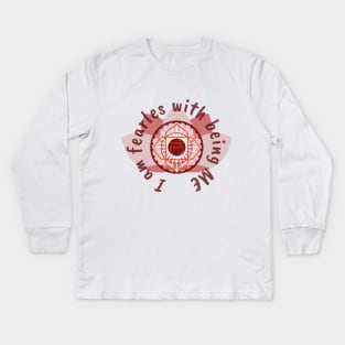 Root Chakra Mandala Kids Long Sleeve T-Shirt